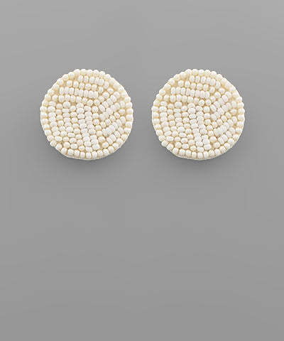 Volleyball Bead Earrings