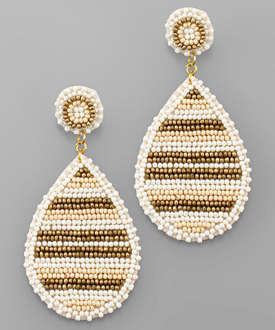 Beaded Teardrop Earrings